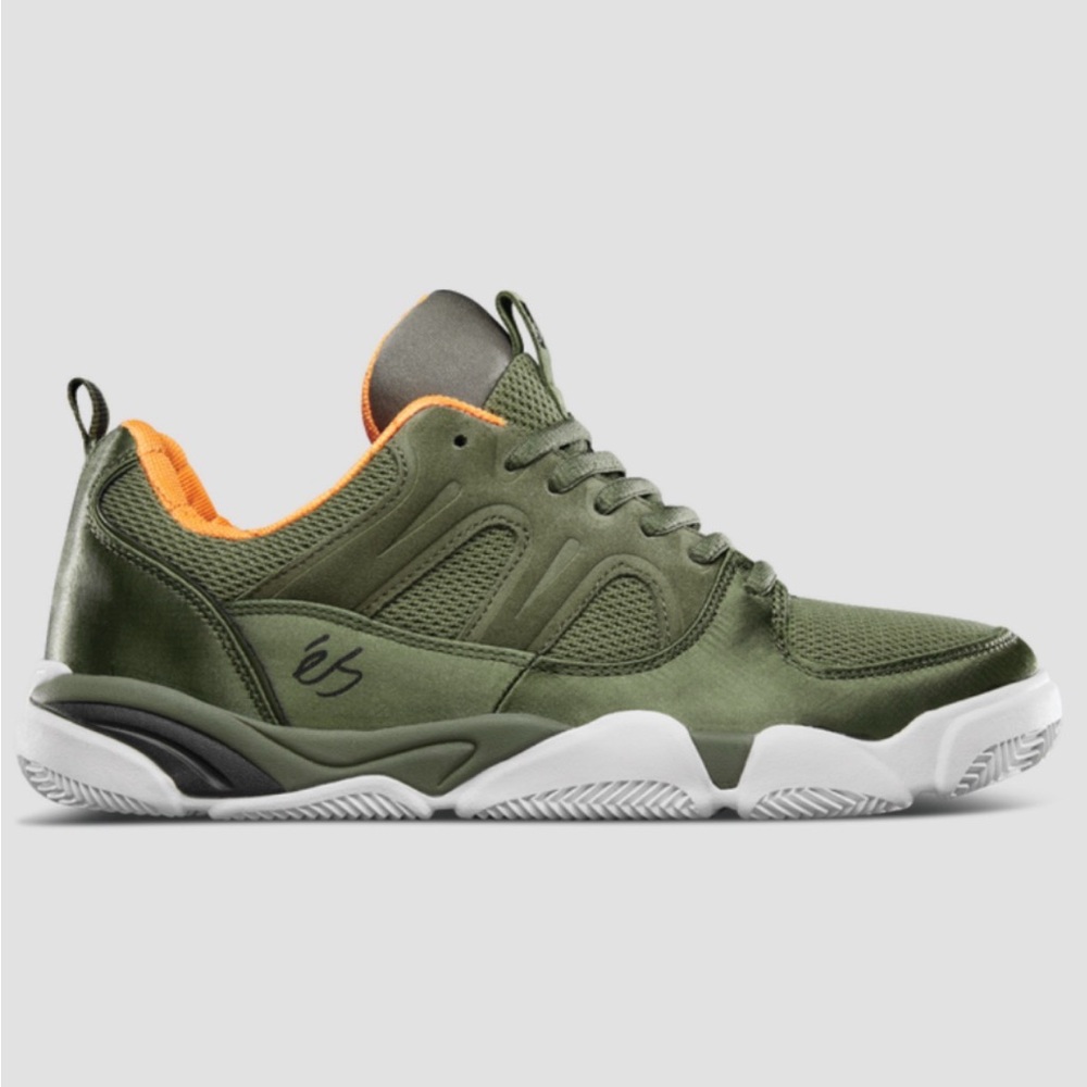 Es Footwear Silo Skate Sneaker in Olive Green. Rare